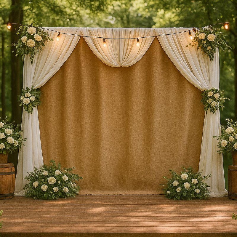 Burlap Curtains and Drapes