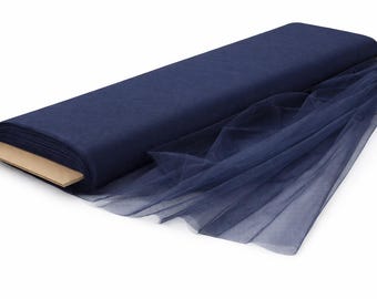 NAVY BLUE Polyester Tulle Fabric Bolt 54 inch 40 Yards