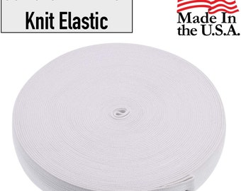 Elastic 1'' Wide 50 Yards - WHITE