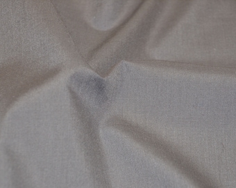 GRAY 60" Wide Premium Cotton Blend Broadcloth Fabric by The Yard