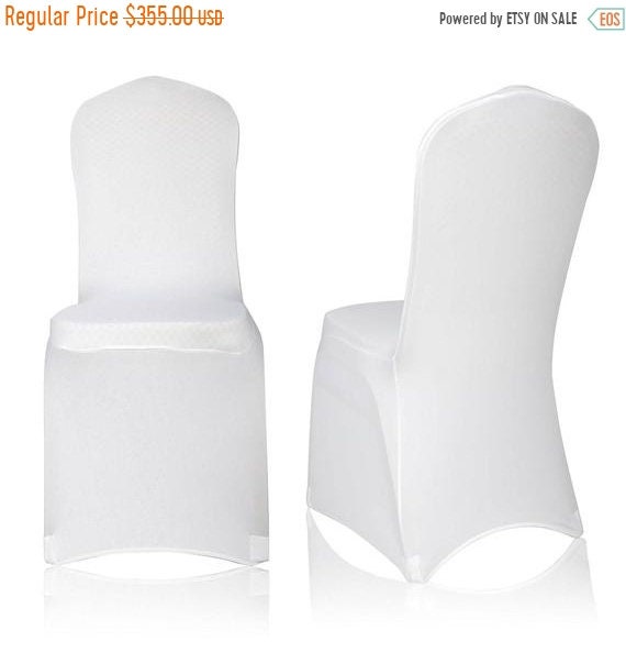 Fall Sale 100 Universal White Polyester Spandex Folding Chair Etsy