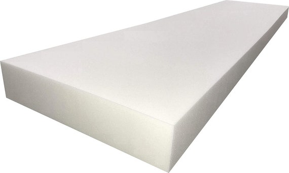 1/2x 30 x 72 White Upholstery Foam with Medium Density Seat Cushion