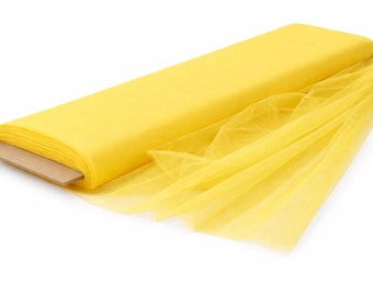 YELLOW Polyester Tulle Fabric Bolt 54 inch 40 Yards