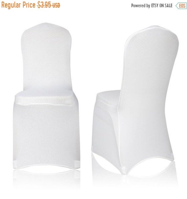 Summer Sale Universal White Polyester Spandex Folding Chair Cover Wedding Party