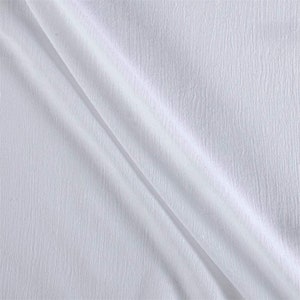 WHITE 50&quot; Wide - 100% Cotton Island Breeze Gauze Fabric - Perfect for Apparel, Swaddles, Crafts, Home, Photoshoots, & DIY Projects