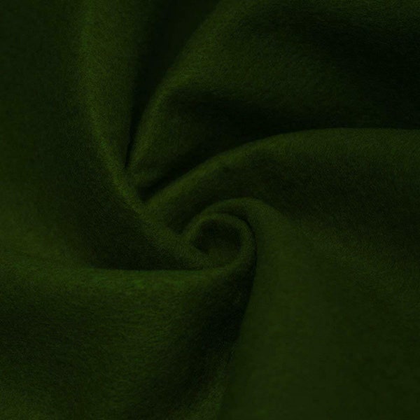 Dark Hunter Green 72-Inch Wide 1/16” Thick Acrylic Felt Fabric for Arts and Crafts ,Kids DIY School Project Cushion Padding, Sewing Projects