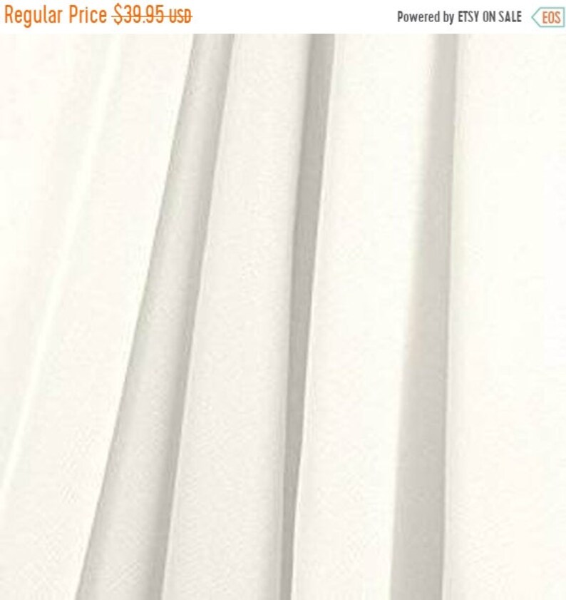 Sedona Summer Sale 115 X 120 Ivory Chiffon Drapes Etsy