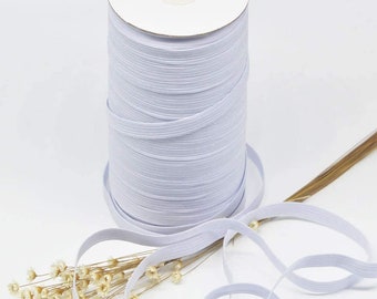 Braided Elastic 3/8'' Wide 144 Yards - White