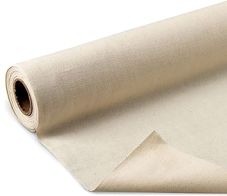 Cotton Duck Canvas Natural Heavy Weight 10oz. 60 Inch Wide by the yard image 1