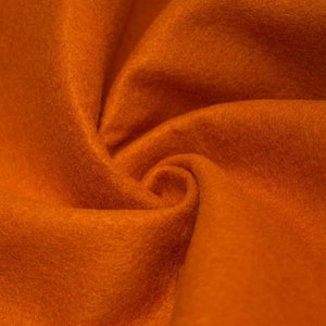 ORANGE - 72-Inch Wide 1/16” Thick Acrylic Felt Fabric for Arts and Crafts, Kids DIY School Project, Cushion & Padding, Sewing Projects