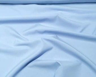 BABY BLUE 60'' Poly Poplin Polyester Superior Quality Fabric by the Yard