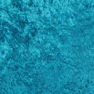 TEAL 100% Panne Velvet Velour Fabric by the Yard