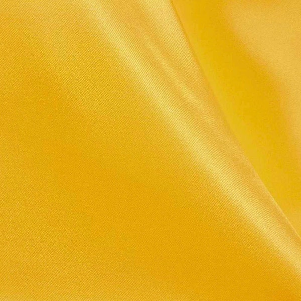 YELLOW Premium Bridal Wedding Satin Charmeuse Fabric 60" Wide Sold by the Yard