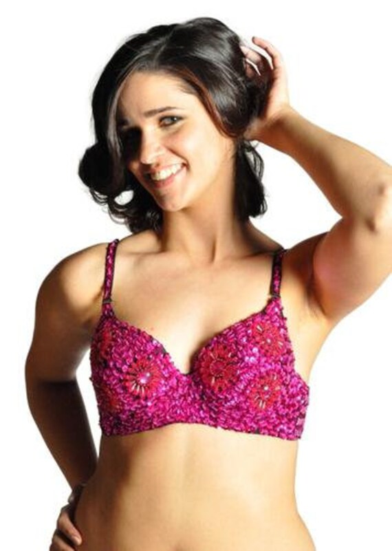 sparkly pink bralette