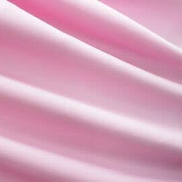 LIGHT PINK 60'' Poly Poplin Polyester Superior Quality Fabric by the Yard