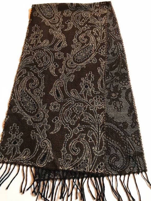 Vintage Made in France wool scarf 1750