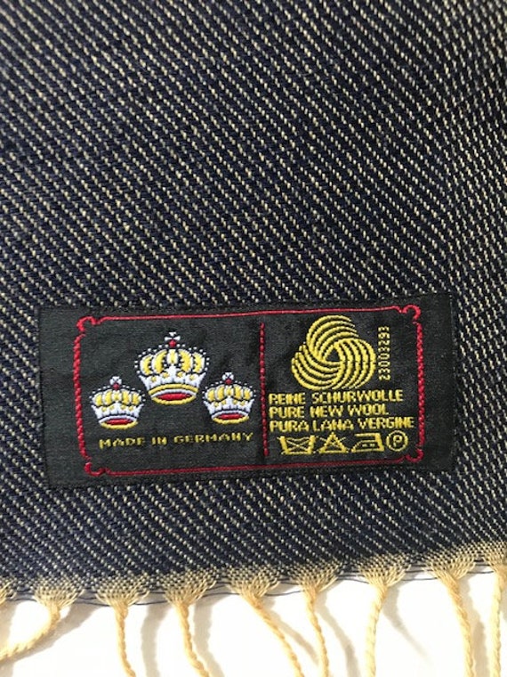 Vintage Made in Germany wool scarf 3153 - image 3