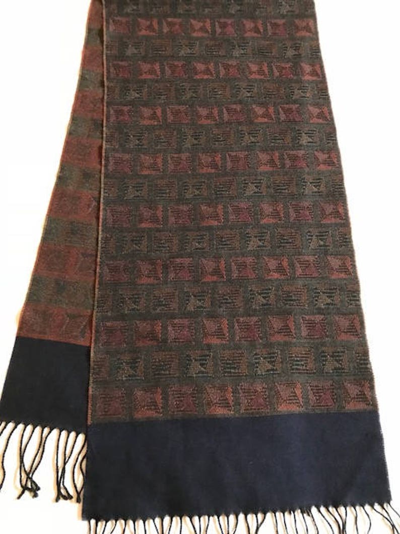 Vintage Made in Germany Merino wool scarf 1870 image 1