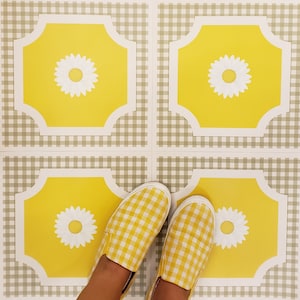 Fremont Removable Peel and Stick Temporary Decorative Vinyl Floor Decal Stickers Tile