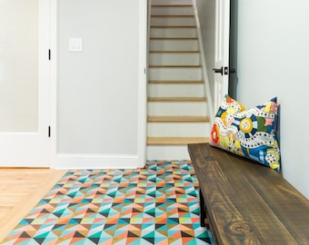 Flirt Removable Peel and Stick Temporary Decorative Vinyl Floor Decal Stickers Tile