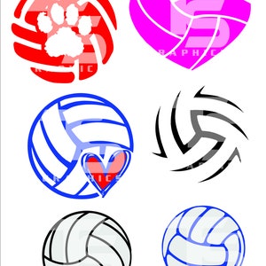Volleyball Bundle 1 SVG Graphic