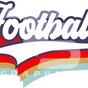 Retro Football SVG Graphic