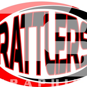 Rattlers 7 Oval SVG Graphic