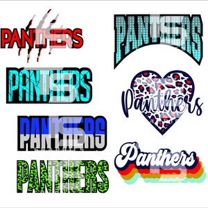 Panthers Clipart Bundle 1 SVG Graphics