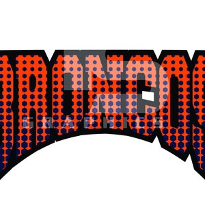Broncos 75 Halftone SVG PNG Sublimation Graphic Pick your Team Colors