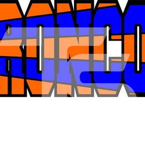 Broncos 17 SVG PNG Sublimation Graphic Pick your Team Colors
