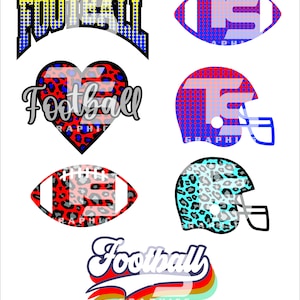 Football Clipart Bundle 5 SVG Graphics