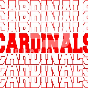 Cardinals 5 SVG Graphic