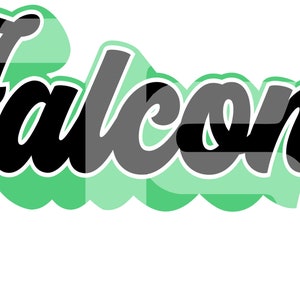 Falcons 8 SVG Graphic