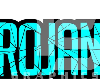 Trojans 22 Shattered SVG PNG Sublimation Graphic Pick your Team Colors