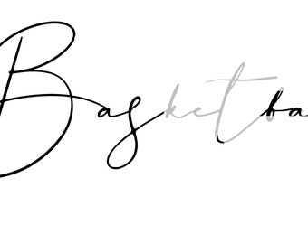 Basketball 81 Script SVG Graphic
