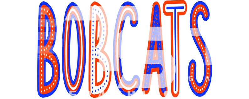 Bobcats 83 SVG PNG Sublimation Graphic Pick Your Team Colors - Etsy