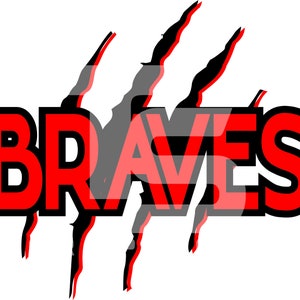Braves 20 SVG PNG Sublimation Graphic Pick your Team Colors