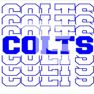 Colts 5 Split Logo SVG Graphic