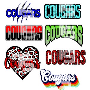 Cougars Clipart Bundle 1 SVG Graphics