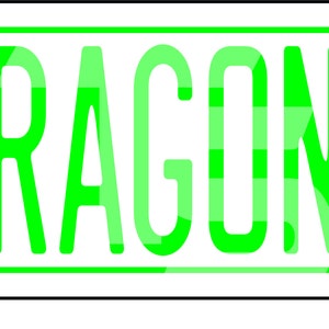 Dragons 86 SVG PNG Sublimation License Plate Graphic Pick your Team Colors