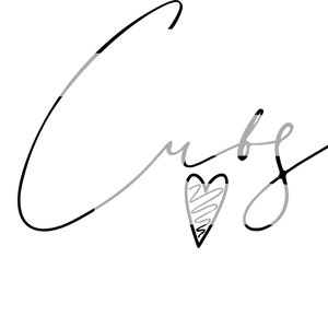 Cubs 81 Script SVG Graphic