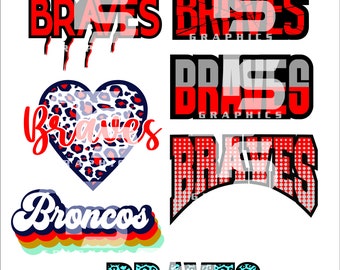 Paquete Braves Clipart 1 gráficos SVG