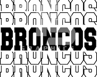 Broncos 5 SVG Graphic