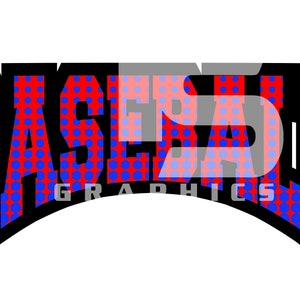 Baseball 25 Halftone SVG PNG Sublimation Graphic Pick your Team Colors