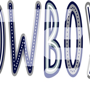 Cowboys 83 SVG PNG Sublimation Graphic Pick your Team Colors