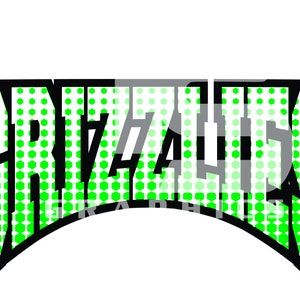 Grizzlies 75 Halftone SVG PNG Sublimation Graphic Pick your Team Colors