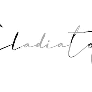 Gladiators 81 Script SVG Graphic