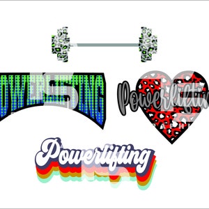 Powerlifting Clipart Bundle 1 SVG Graphics