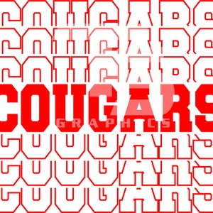 Cougars 5 SVG Graphics