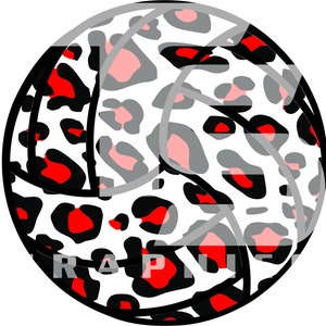 Animal Print Volleyball SVG Graphic
